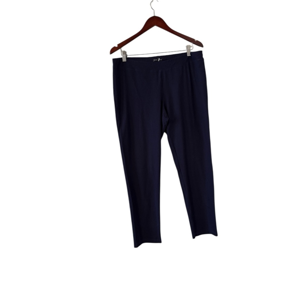 Eileen Fisher Deep Navy Slim Cropped Pants - Picture 5 of 6